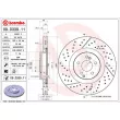 Jeu de 2 disques de frein arrière BREMBO 09.D339.11 - Visuel 2