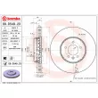 Jeu de 2 disques de frein avant BREMBO 09.D549.23 - Visuel 2