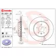 Jeu de 2 disques de frein arrière BREMBO 09.D551.23 - Visuel 2