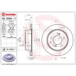 Jeu de 2 disques de frein arrière BREMBO 09.D569.11 - Visuel 2