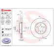 Jeu de 2 disques de frein avant BREMBO 09.D571.11 - Visuel 2