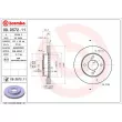 Jeu de 2 disques de frein avant BREMBO 09.D572.11 - Visuel 2