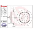 Jeu de 2 disques de frein arrière BREMBO 09.D618.11 - Visuel 2