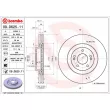 Jeu de 2 disques de frein avant BREMBO 09.D625.11 - Visuel 2