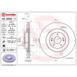 Jeu de 2 disques de frein avant BREMBO 09.D626.11 - Visuel 2