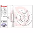 Jeu de 2 disques de frein arrière BREMBO 09.D690.11 - Visuel 2