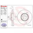 Jeu de 2 disques de frein avant BREMBO 09.D725.11 - Visuel 2