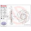 Jeu de 2 disques de frein avant BREMBO 09.D762.10 - Visuel 2
