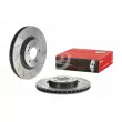 Jeu de 2 disques de frein arrière BREMBO 09.D763.11 - Visuel 1