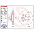 Jeu de 2 disques de frein avant BREMBO 09.D766.11 - Visuel 2
