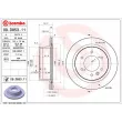 Jeu de 2 disques de frein arrière BREMBO 09.D853.11 - Visuel 2