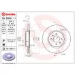 Jeu de 2 disques de frein avant BREMBO 09.D880.11 - Visuel 2