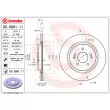 Jeu de 2 disques de frein arrière BREMBO 09.D991.11 - Visuel 2