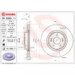 Jeu de 2 disques de frein avant BREMBO 09.D993.11 - Visuel 2