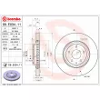 Jeu de 2 disques de frein avant BREMBO 09.E034.11 - Visuel 2