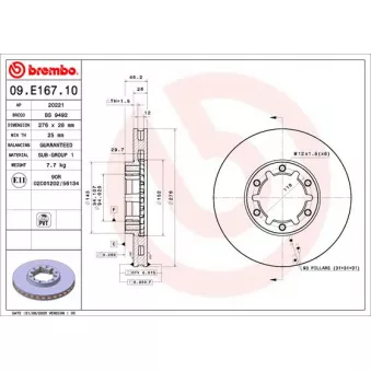 Jeu de 2 disques de frein avant BREMBO