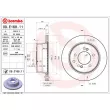Jeu de 2 disques de frein arrière BREMBO 09.E168.11 - Visuel 2