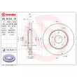 Jeu de 2 disques de frein avant BREMBO 09.N124.10 - Visuel 2