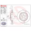 Jeu de 2 disques de frein arrière BREMBO 09.N247.11 - Visuel 2