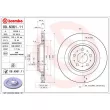 Jeu de 2 disques de frein arrière BREMBO 09.N361.11 - Visuel 2