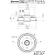 Tambour de frein BREMBO 14.A152.10 - Visuel 2