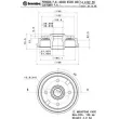 Tambour de frein BREMBO 14.A152.20 - Visuel 2