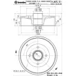Tambour de frein BREMBO 14.A672.10 - Visuel 2
