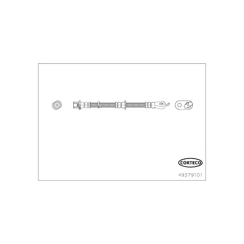 Flexible de frein avant gauche CORTECO 49379101