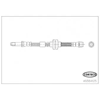 Flexible de frein CORTECO 49384125