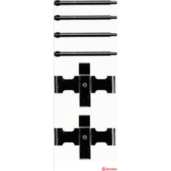 Kit d'accessoires, plaquette de frein à disque BREMBO A 02 226