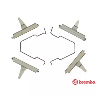Kit d'accessoires, plaquette de frein à disque BREMBO A 02 243