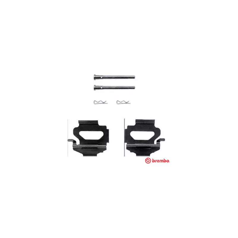 Kit d'accessoires, plaquette de frein à disque BREMBO A 02 249