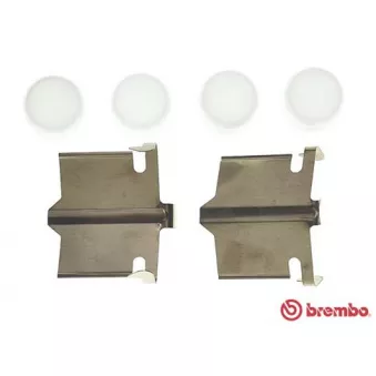 Kit d'accessoires, plaquette de frein à disque BREMBO A 02 255