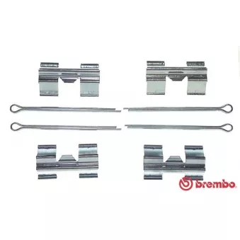 Kit d'accessoires, plaquette de frein à disque BREMBO A 02 257
