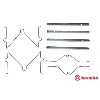 Kit d'accessoires, plaquette de frein à disque BREMBO A 02 263