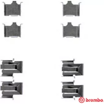 Kit d'accessoires, plaquette de frein à disque BREMBO A 02 285