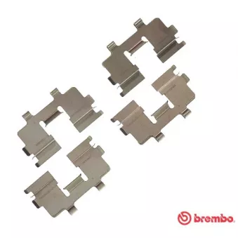 Kit d'accessoires, plaquette de frein à disque BREMBO A 02 287