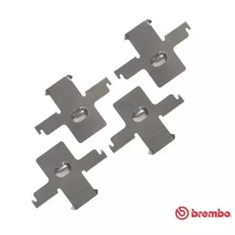 Kit d'accessoires, plaquette de frein à disque BREMBO A 02 290