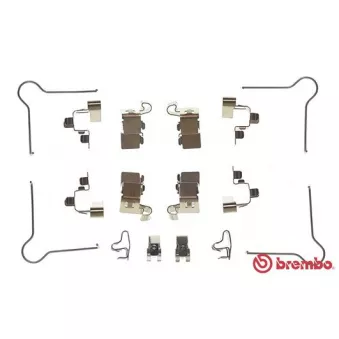 Kit d'accessoires, plaquette de frein à disque BREMBO A 02 305