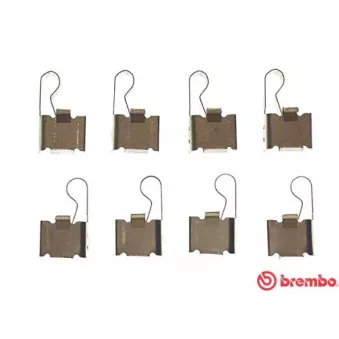 Kit d'accessoires, plaquette de frein à disque BREMBO A 02 306