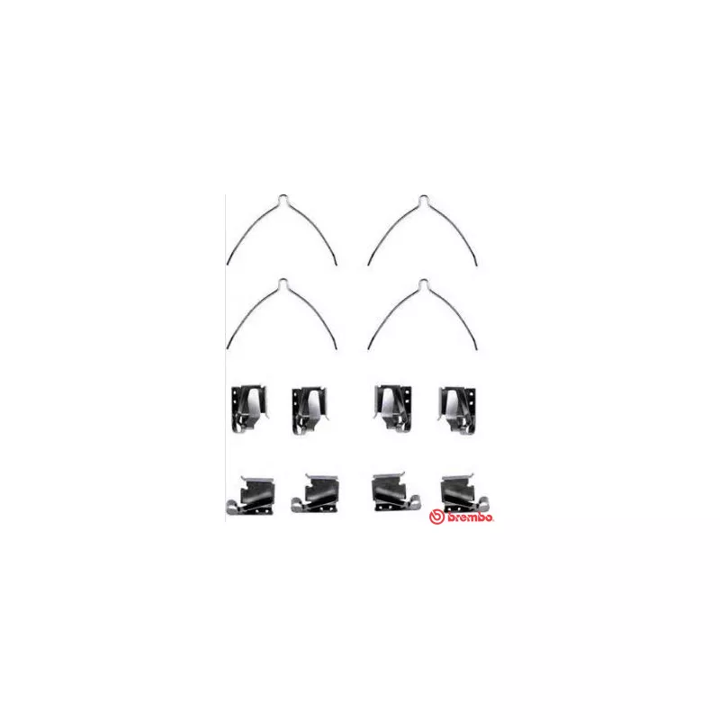 Kit d'accessoires, plaquette de frein à disque BREMBO A 02 308
