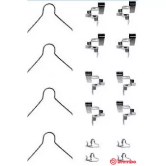 Kit d'accessoires, plaquette de frein à disque BREMBO A 02 309