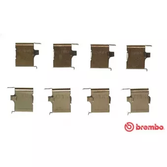 Kit d'accessoires, plaquette de frein à disque BREMBO A 02 310