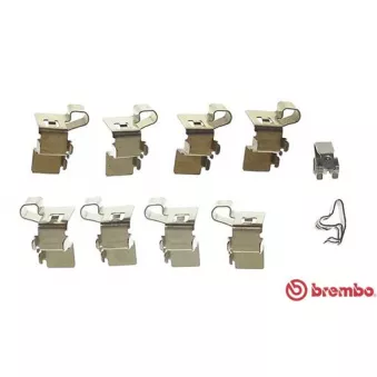Kit d'accessoires, plaquette de frein à disque BREMBO A 02 313