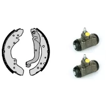 Jeu de mâchoires de frein BREMBO H 23 023