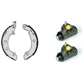 Jeu de mâchoires de frein BREMBO H 23 040