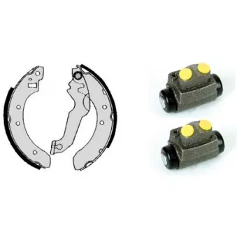 Jeu de mâchoires de frein BREMBO H 24 013