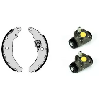 Jeu de mâchoires de frein BREMBO H 24 015