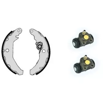 Jeu de mâchoires de frein BREMBO H 24 019
