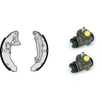 Jeu de mâchoires de frein BREMBO H 24 027